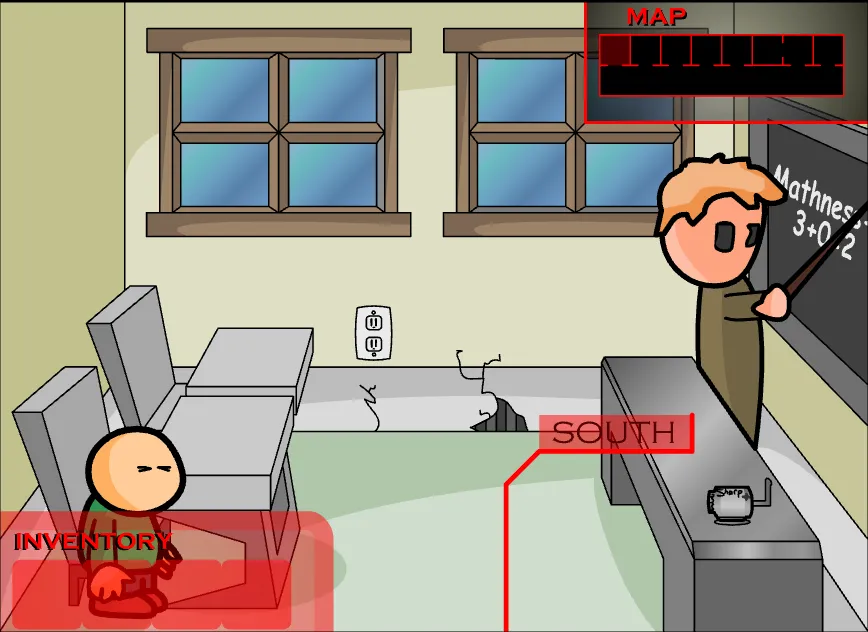 Riddle School Puzzle Solving - Finding clues in the hallway